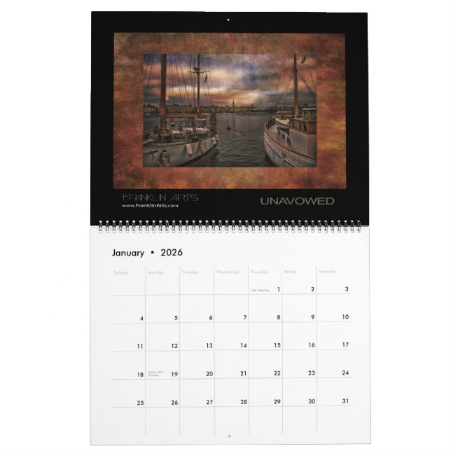 Calendrier surréaliste du paysage 2015 (Jan 2026)