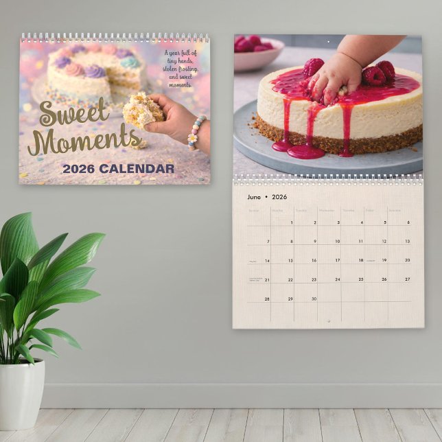 Calendrier Sweet Moments 2026 Calendar, Cake Thief Tiny Hands (Sweet Moments 2026 Calendar, Cake Thief Tiny Hands Calendar)