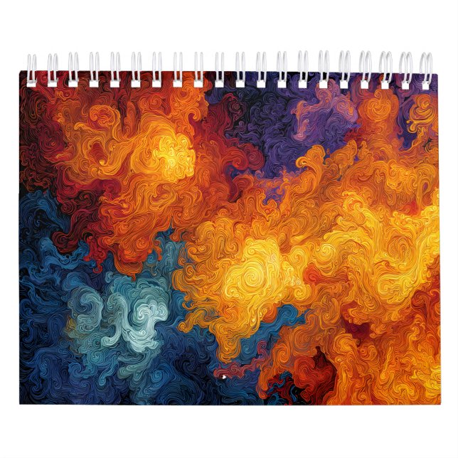 Calendrier Swirling Elemental Nebula Abstract (Protection)