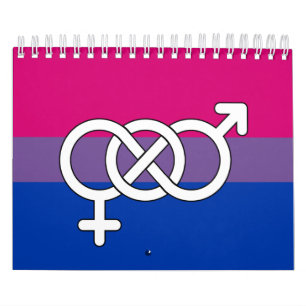 Calendrier Symbole de fierté bisexuel