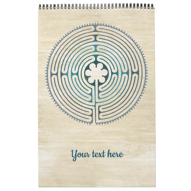 Calendrier Symbole de géométrie sacrée - Chartres Labyrinthe  (Protection)