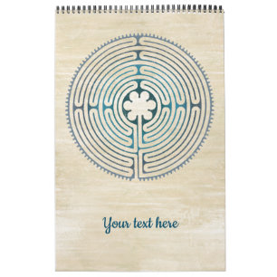 Calendrier Symbole de géométrie sacrée - Chartres Labyrinthe