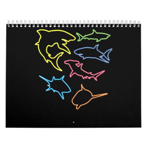 Calendrier Symbole de requin - Cadeaux adorés de requins mign
