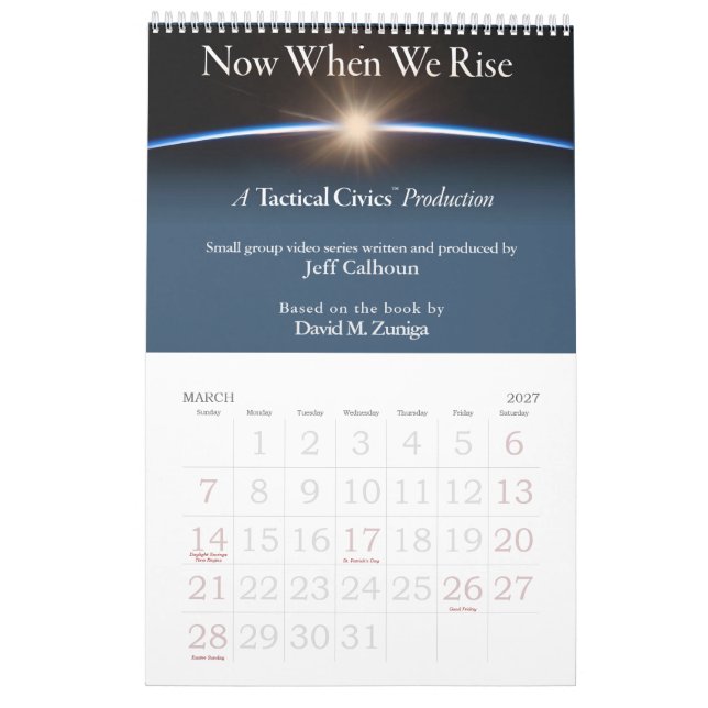 Calendrier Tactical Civics™ 2025 (Mar 2027)