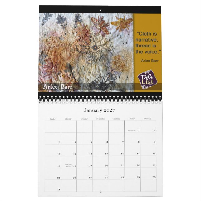 Calendrier TAFA 2013 : Moments de muse (Jan 2027)