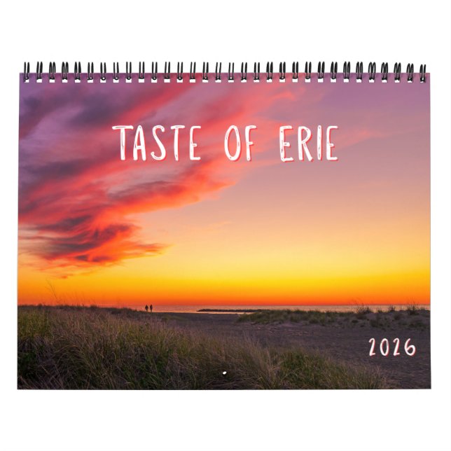 Calendrier Taste of Erie 2026 Landscape Calendar  (Protection)