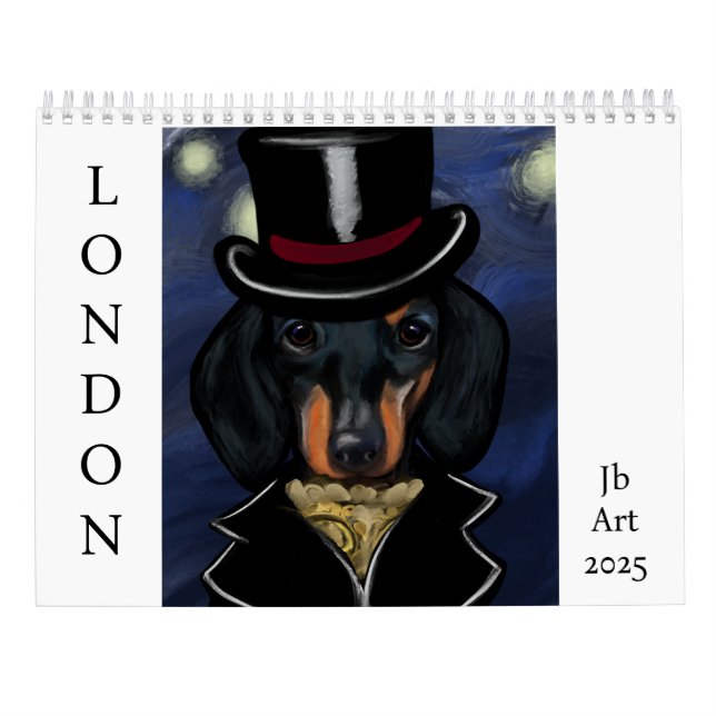 Calendrier Teckel     (Dos)