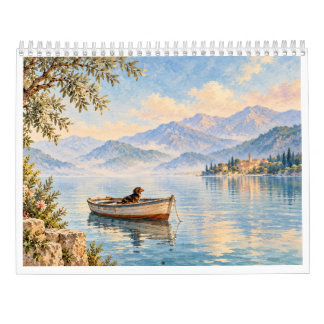 Calendrier Teckel 2027 Rêves Méditerranéens