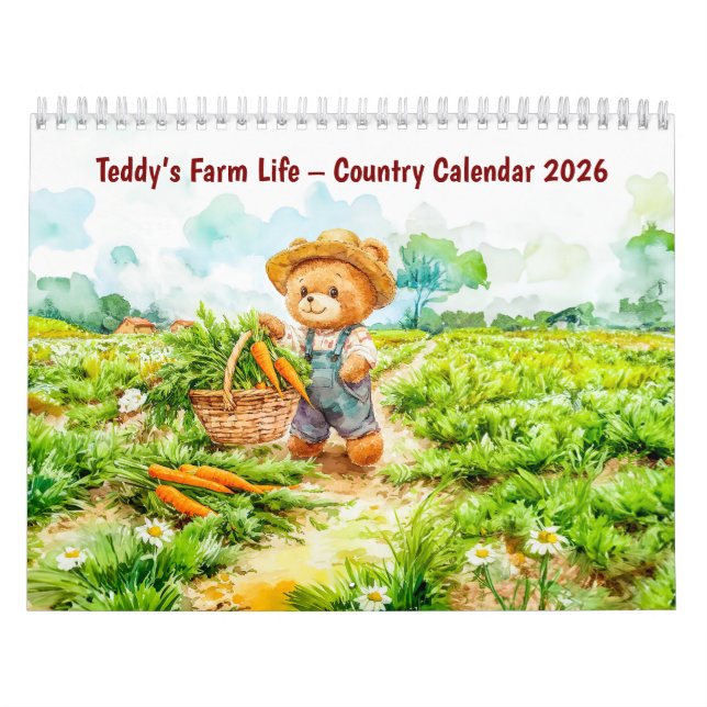 Calendrier Teddy’s Farm Life – Country Calendar 2026 (Protection)
