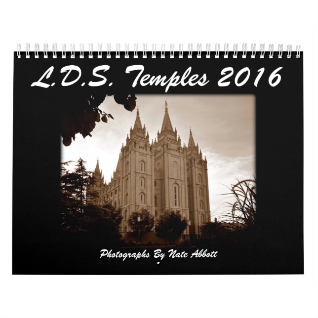 Calendrier Temples 2016 de LDS (Protection)