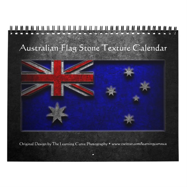Calendrier Texture de la pierre du drapeau australien (Protection)