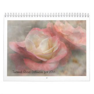 Calendrier texturisé de roses pour 2015