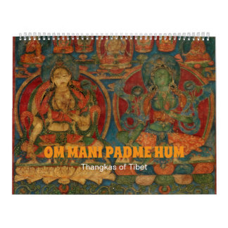 Calendrier Thangkas tibétains antiques