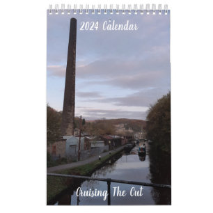 Calendrier Thème Narrowboat et canal 2024