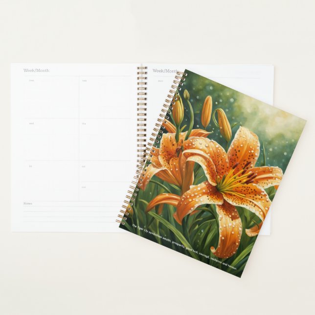 Calendrier Tiger Lily (Devant avec enveloppe)