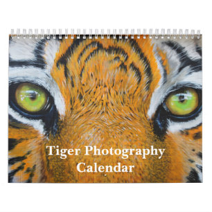 Calendrier Tiger Photographie Animal sauvage 2025