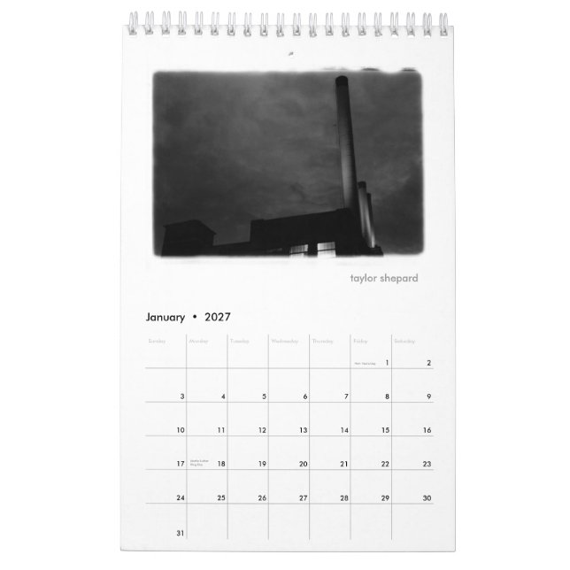 CALENDRIER TIR DE NUIT DANS UNE VILLE INDUSTRIELLE (Jan 2027)