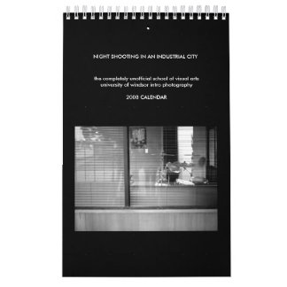 CALENDRIER TIR DE NUIT DANS UNE VILLE INDUSTRIELLE