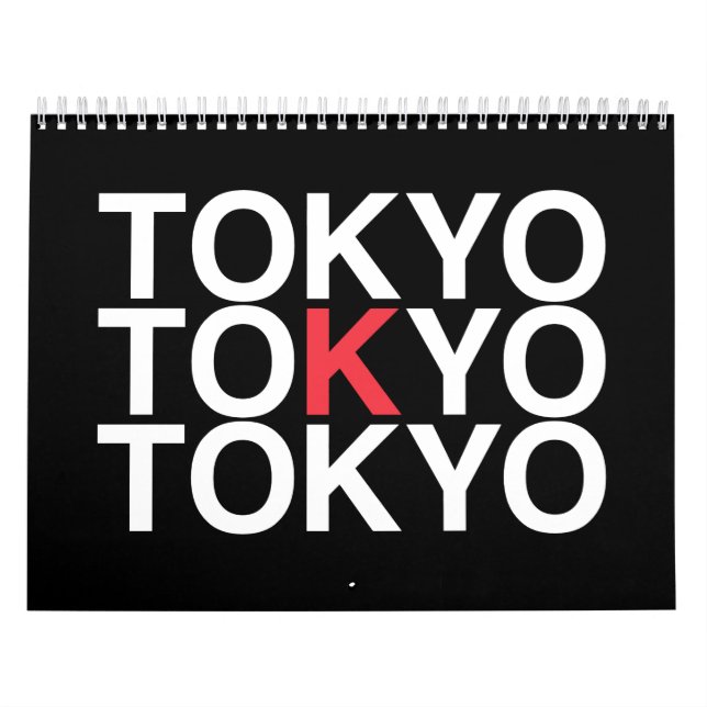 Calendrier TOKYO Flag japonais (Protection)