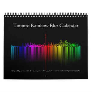 Calendrier Toronto Rainbow Blur