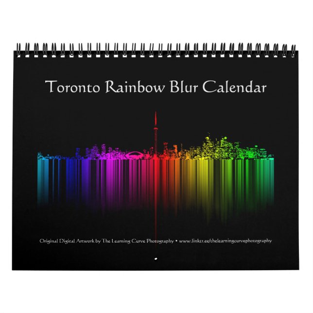Calendrier Toronto Rainbow Blur (Protection)