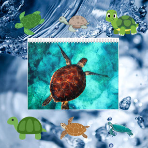 Calendrier Tortues de mer et tortues terrestres Photos de la