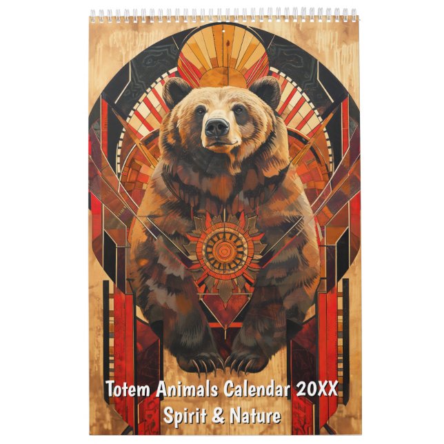 Calendrier Totem Animals Calendar 2026 – Spirit & Nature (Protection)