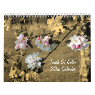 Calendrier Touche De Couleur Fleurs Et Nature