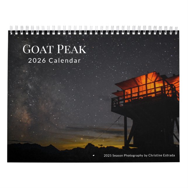 Calendrier Tour d'observation des incendies de Goat Peak - Ca (Protection)