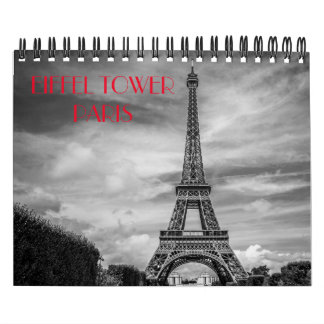 Calendrier Tour Eiffel Paris Noir & Blanc