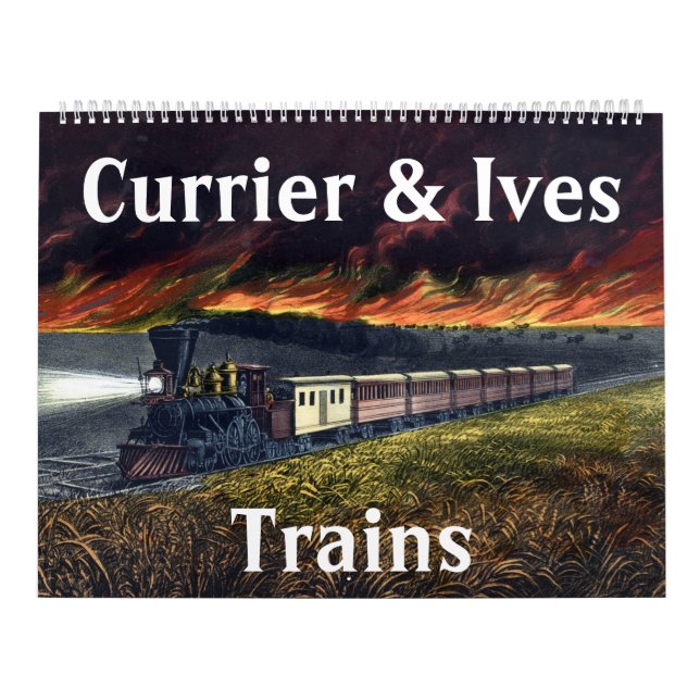Calendrier Trains Currier & Ives (Protection)
