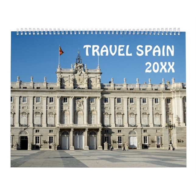 Calendrier Travel Espagne 12 mois (Protection)