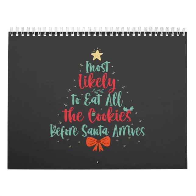 Calendrier Très Probable De Manger Tous Les Cookies Avant Pèr (Protection)