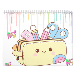 Calendrier Trousse à crayons mignonne Kawaii
