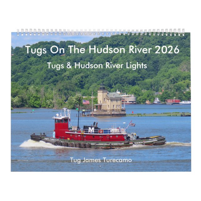 Calendrier Tugs On The Hudson River 2026 Calendar (Protection)