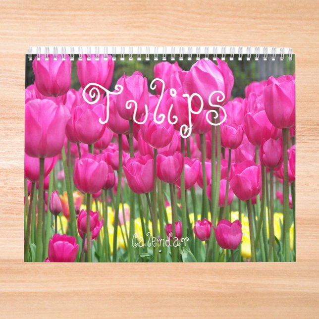 Calendrier Tulipes colorées Floral Photographie (Créateur téléchargé)