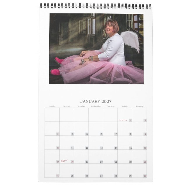CALENDRIER TUTU POUR BLEU (Jan 2027)