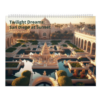 Calendrier Twilight Dreams : San Diego au coucher du soleil