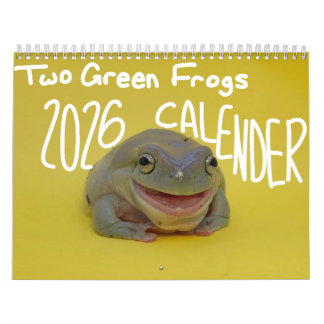 Calendrier Two Green Frogs' 2026 Calendar