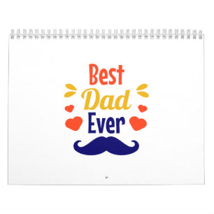 Calendrier Typographie du plus beau papa qui soit