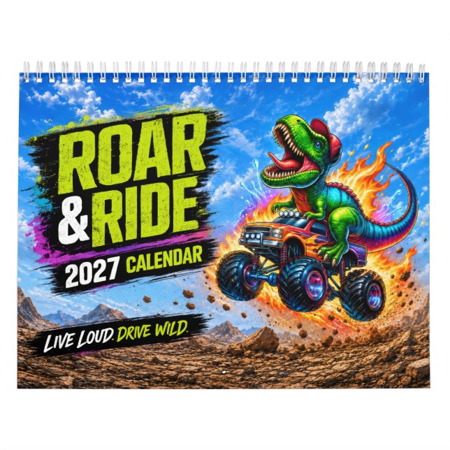Calendrier Tyrannosaurus Rex Dinosaure & Monster T (Protection)