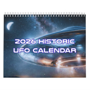 Calendrier UFO 2026 Planificateur mural de science