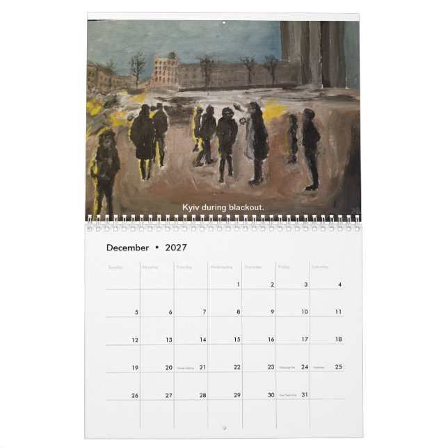 Calendrier Ukraine 2026 (Dec 2027)