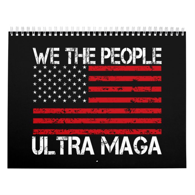Calendrier Ultra Maga Pro Trump 2024 Drôle Républicain (Protection)