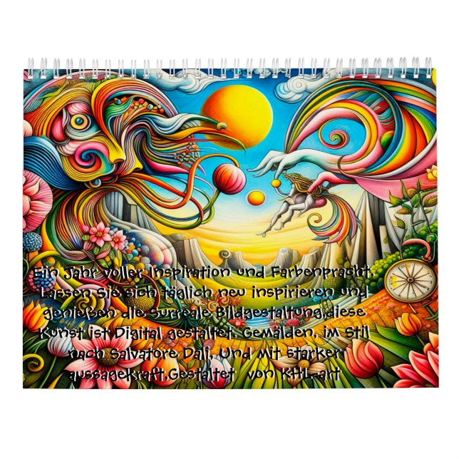 Calendrier Un an en saut de couleur (Dos)