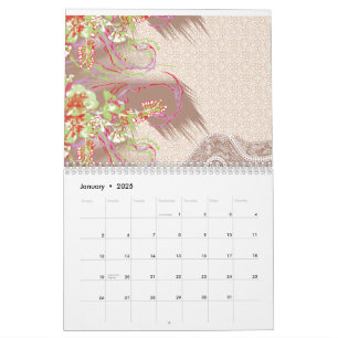 Calendrier Un arrangement floral sophistiqué avec det orné