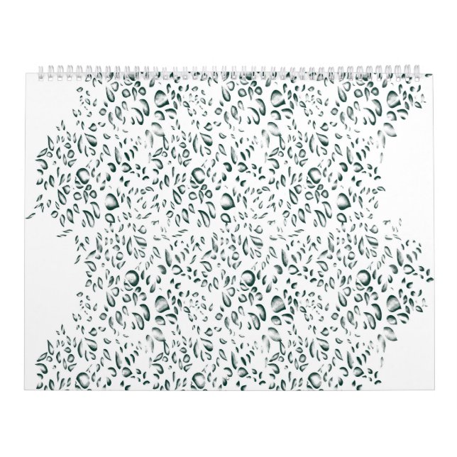 Calendrier un arrière - plan blanc avec beaucoup d'eau (Protection)