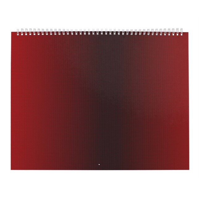 Calendrier un arrière - plan rouge et blanc avec de petits po (Protection)