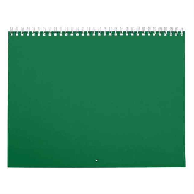 Calendrier Un arrière - plan vert profond contrasté par un bl (Protection)