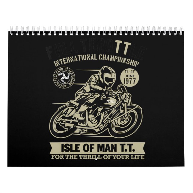 Calendrier Un cadeau légendaire avec Motorcycle Racing Art (Protection)